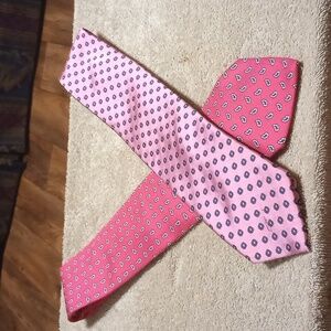 Pink and Red Patterned Ties